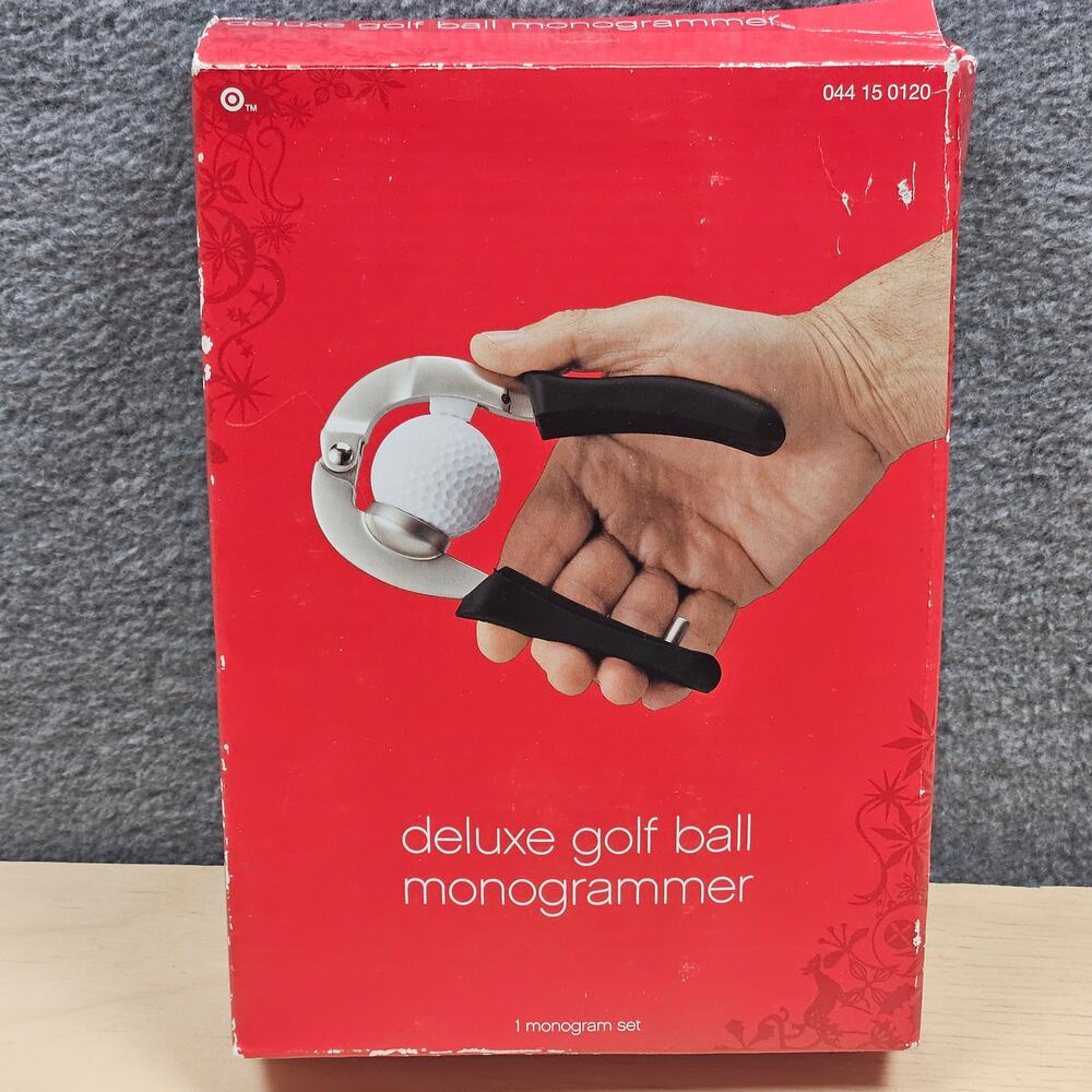 Vintage Target Perfect Solutions Deluxe Golf Ball 3-Letter Monogrammer NIB
